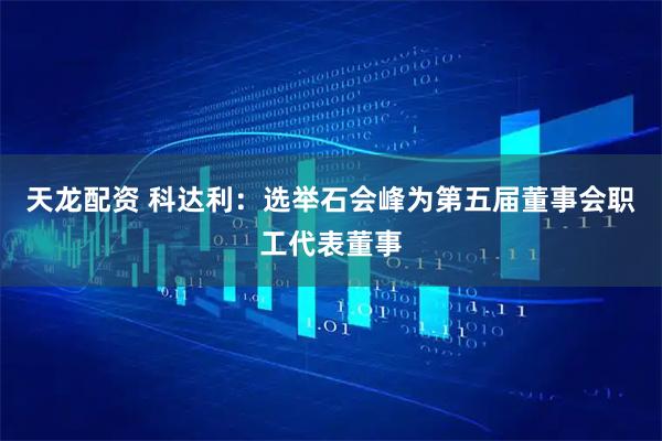 天龙配资 科达利：选举石会峰为第五届董事会职工代表董事