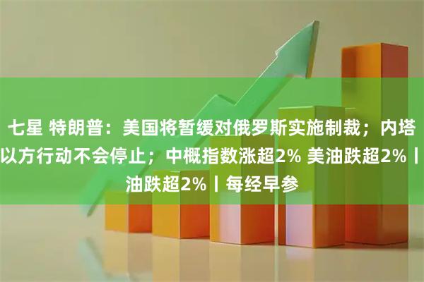 七星 特朗普：美国将暂缓对俄罗斯实施制裁；内塔尼亚胡称以方行动不会停止；中概指数涨超2% 美油跌超2%丨每经早参